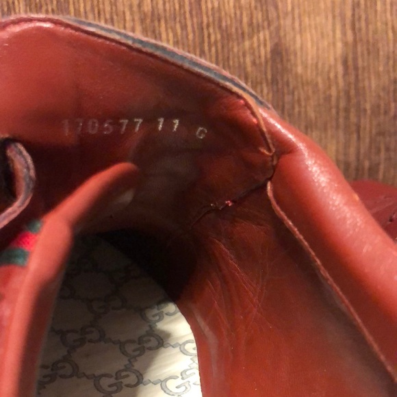 Gucci ostrich sneakers 170577  size 11G / 12 US. - Picture 8 of 15